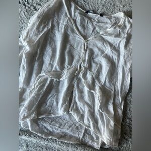 Zara white blouse